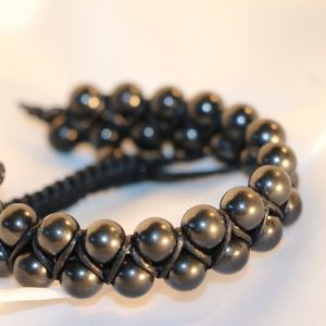 Bracelet Perles tressés (2 rangs)